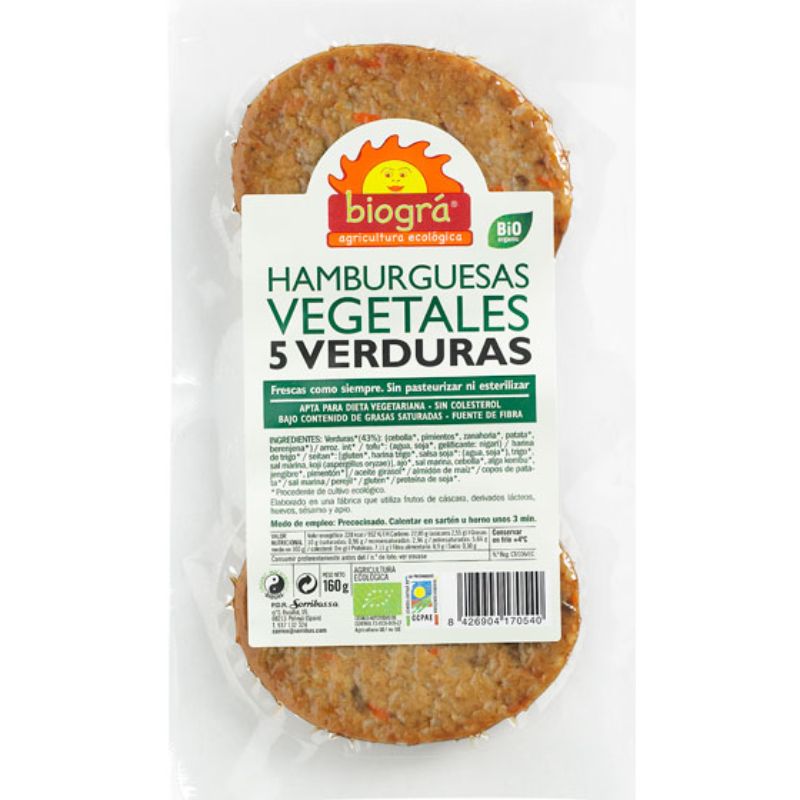 BIOGRA - HAMBURGUESA DE 5 VERDURAS