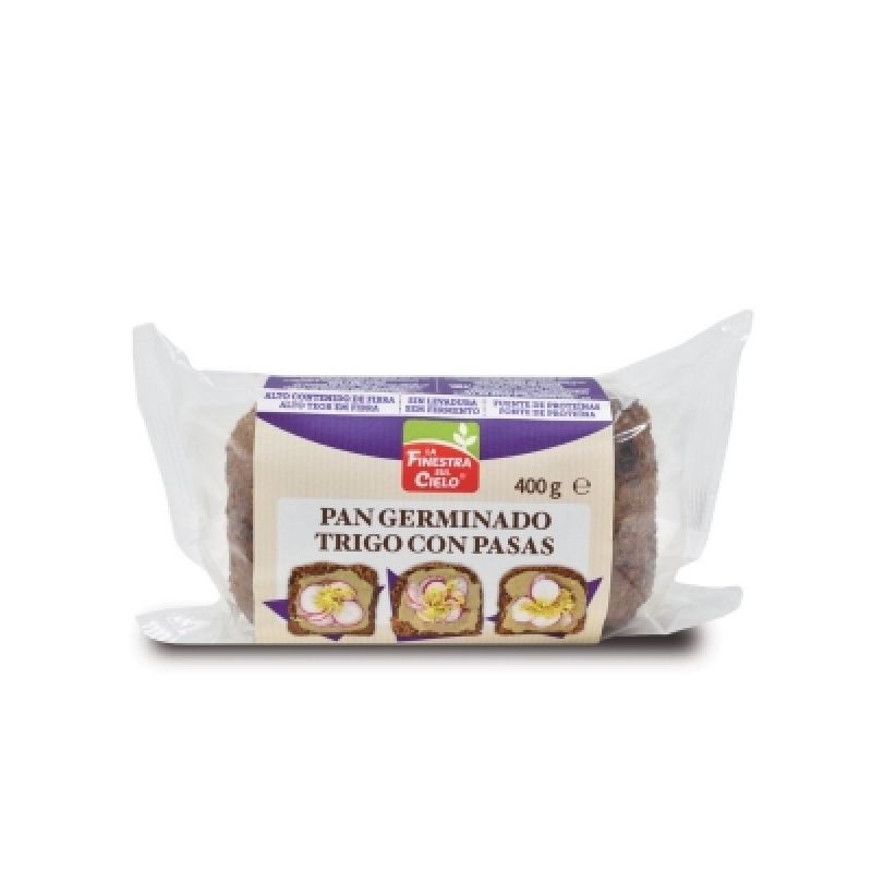 FINESTRA - PAN GERMINADO CON PASAS SIN LEVADURA